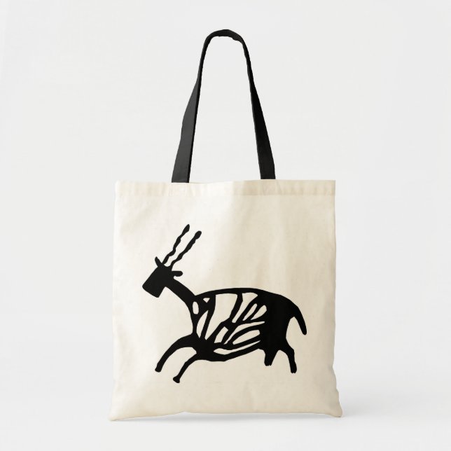 Bolso De Tela Tote Black Buck (Frente)