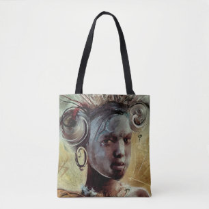 Bolso De Tela Tote Black Pearl