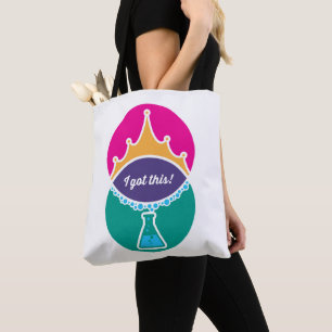 Bolso De Tela Tote blanco Princesa de ciencia (negrita)