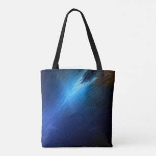 Bolso De Tela Tote Blue Streak Stack PAOM