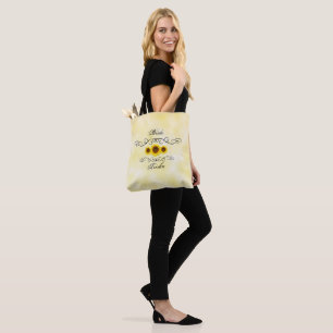 Bolso De Tela Tote Boda de novia de girasol