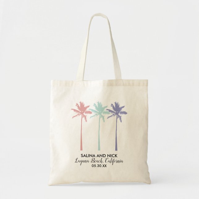 Bolso De Tela Tote Boda Vibes Vacaciones (Frente)