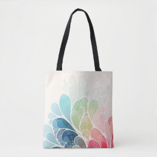 Bolso De Tela Tote Botánico Bloom