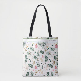Bolso De Tela Tote botánico caprichoso
