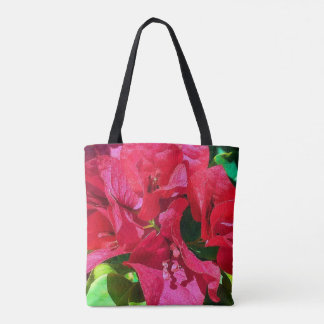 Bolso De Tela Tote Bougainvillea Closeup