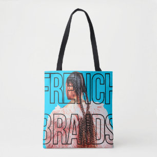 Bolso De Tela Tote Braids francés.