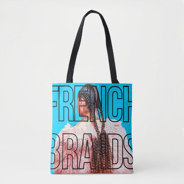 Bolso De Tela Tote Braids francés. (Anverso)