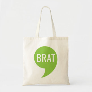 Bolso De Tela Tote Brat. Logo de Kamala/Comma-La
