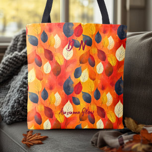 Bolso De Tela Tote brillante de otoño con colores cálidos de caí