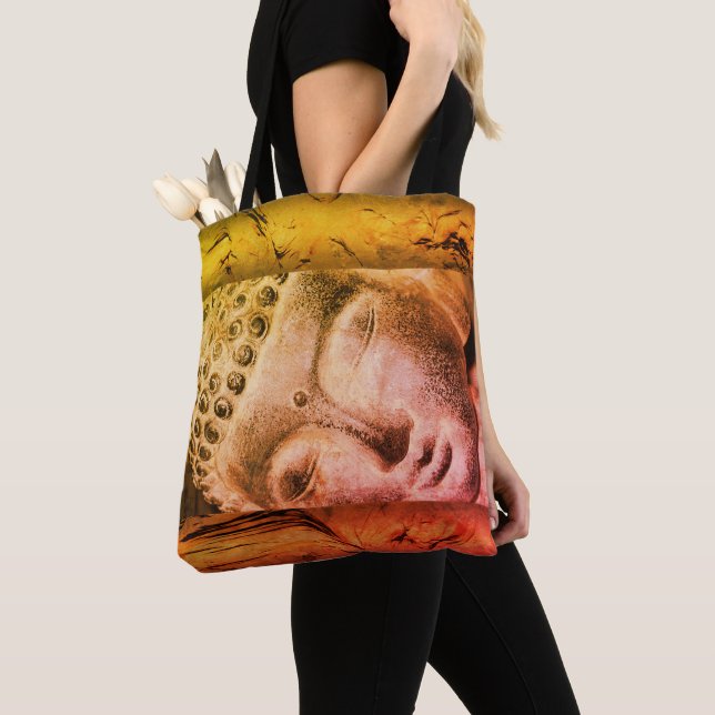 Bolso De Tela Tote Buda durmiente (Detalle)