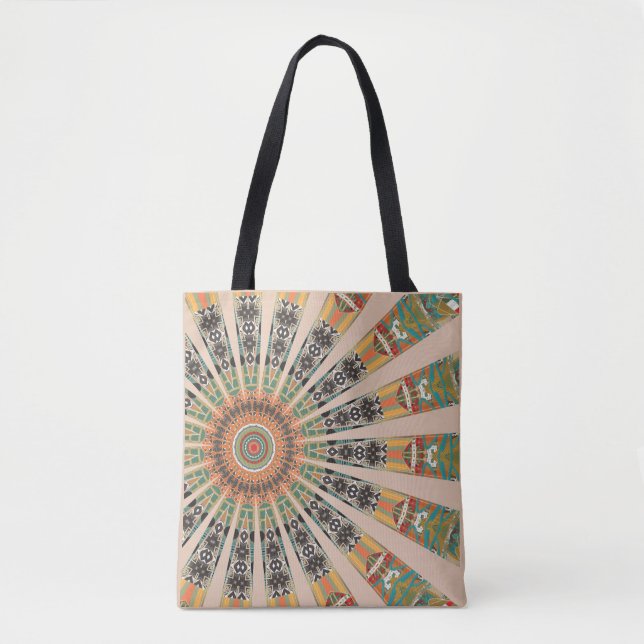 Bolso De Tela tote caleidoscopio (Anverso)