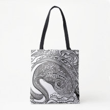 Tote Cara de pavo real