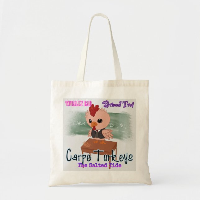Bolso De Tela Tote Carpe Trotters 2024 (Frente)