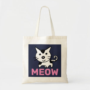 BOLSO DE TELA TOTE CAT CUTIDO MEOW (PURSO)