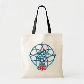 Bolso De Tela Tote céltico del nudo de Claddagh