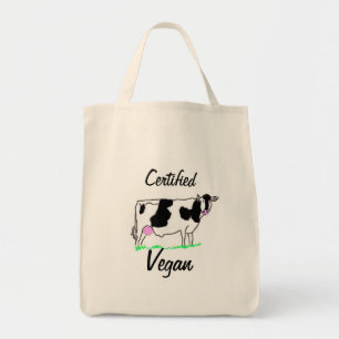 Bolso De Tela Tote certificado del ultramarinos del vegano