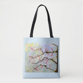 Bolso De Tela Tote Cherry Blossom