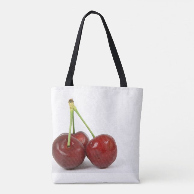 Bolso De Tela Tote Cherrys-Canvas (Reverso)