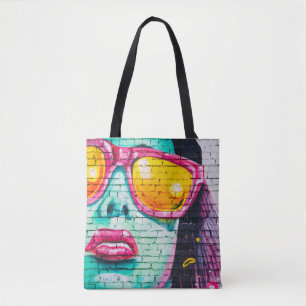 Bolso De Tela Tote chica de graffiti