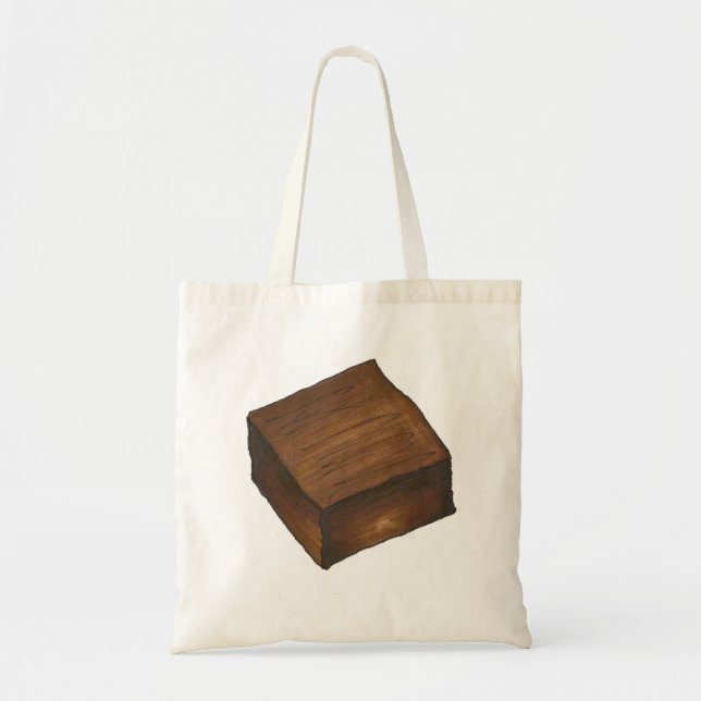 Bolso De Tela Tote Chocoholic de chocolate Brownies postre (Frente)