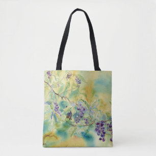 Bolso De Tela Tote Chokecherries Shoulder