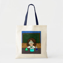 Tote científico femenino
