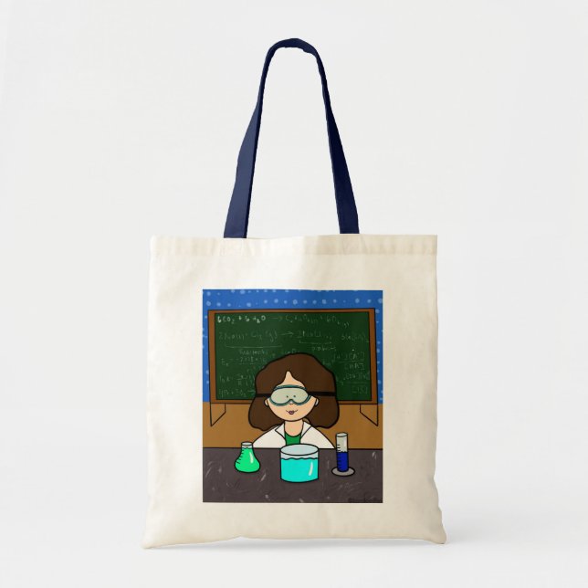 Bolso De Tela Tote científico femenino (Frente)