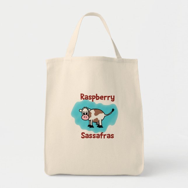 Bolso De Tela Tote clásico del sasafrás de la frambuesa (Frente)