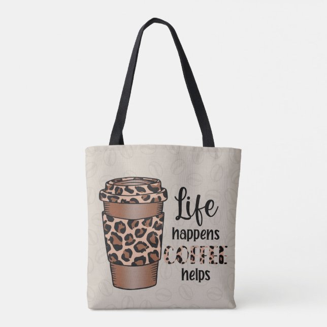 Bolso De Tela Tote Coffee Vibe (Reverso)