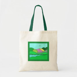 Bolso De Tela Tote - Colinas onduladas