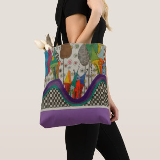 Bolso De Tela Tote colorido de la diversión