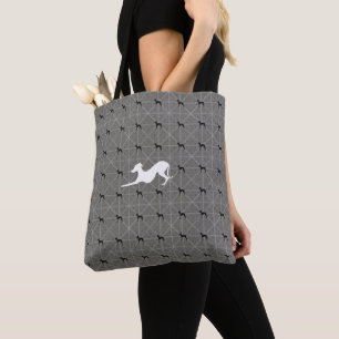 Bolso De Tela Tote comercial italiano Greyhound Dog Iggy
