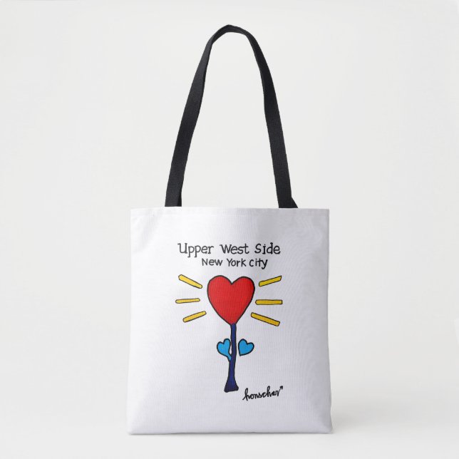 Bolso De Tela Tote comercial Red HeartFlower (Anverso)