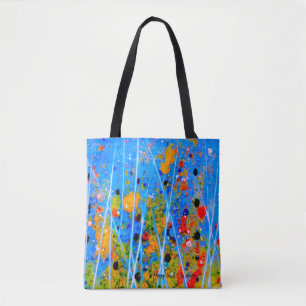 Bolso De Tela Tote con colores salpicados