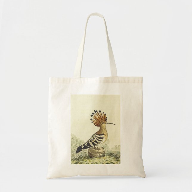Bolso De Tela Tote con cresta del pájaro (Frente)