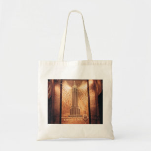 Bolso De Tela Tote con Empire State Building Design
