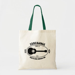 Bolso De Tela Tote con logotipo de guitarra de Pampastock