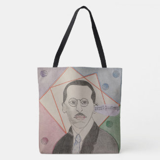 Bolso De Tela Tote con Stravinsky y Violista por Tony Cimino