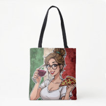 Tote con tema italiano