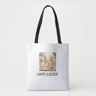 Bolso De Tela Tote con temática de Pascua/bolsa de compras