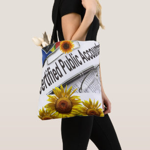 Bolso De Tela Tote Contable Sunflower