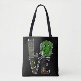 Bolso De Tela Tote Cthulhu LOVE