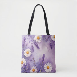 Bolso De Tela Tote Daisy Dreams & Lavender Fields