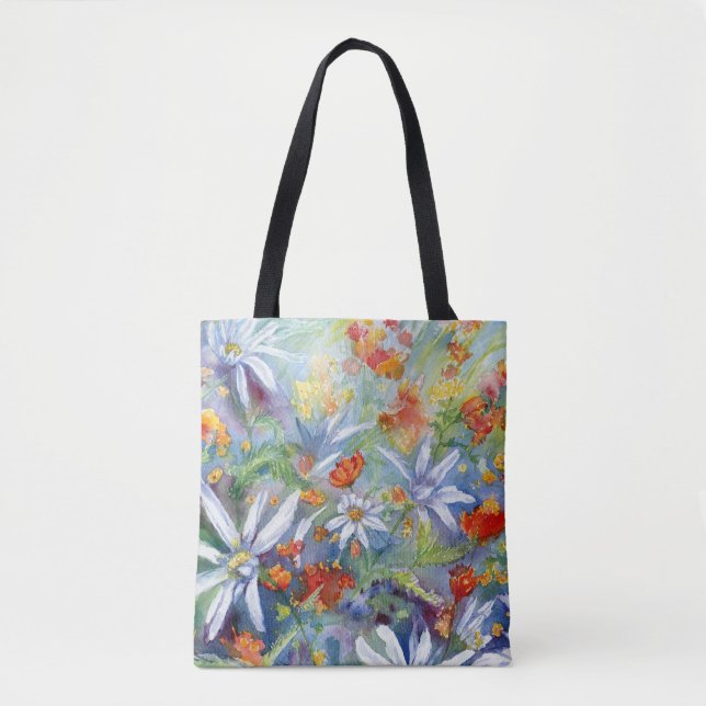 Bolso De Tela Tote Daisy Meadow (Anverso)