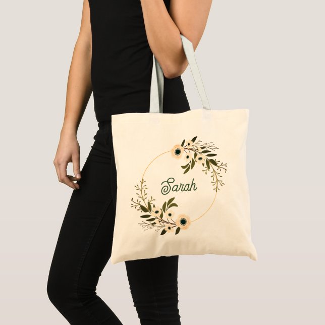 Bolso De Tela Tote Daisy personalizado (Anverso (producto))
