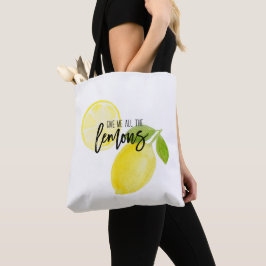 Bolso De Tela Tote Dame todos los limones