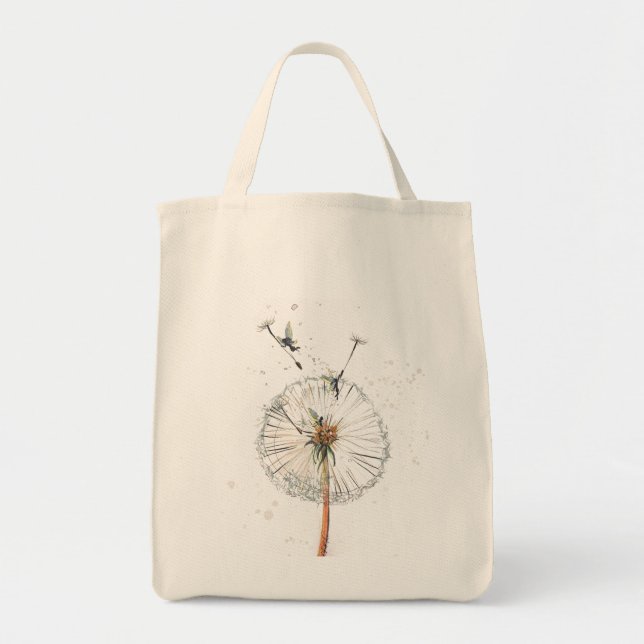 Bolso De Tela Tote Dandelion Grocery (Frente)