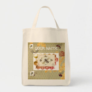 Bolso De Tela Tote de abejas PERSONALIZADO