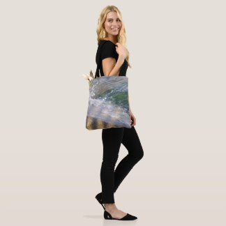 Bolso De Tela Tote de agua brillante sobre rocas