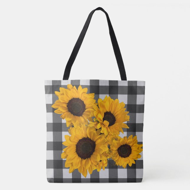Bolso De Tela Tote de Alabanza de Girasol (Anverso)